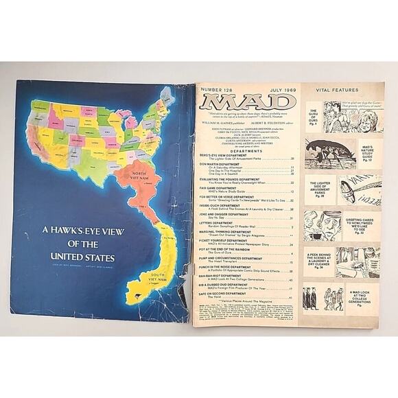 1969 MAD Magazine July No. 128 I will never read MAD in class again. M664 - Picture 2 of 9